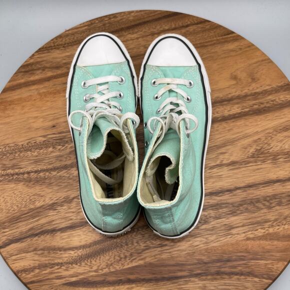 Converse Chuck Taylor All Star Shoes Womens 8 Mint Hi Top Canvus Skate Casual - Picture 5 of 8